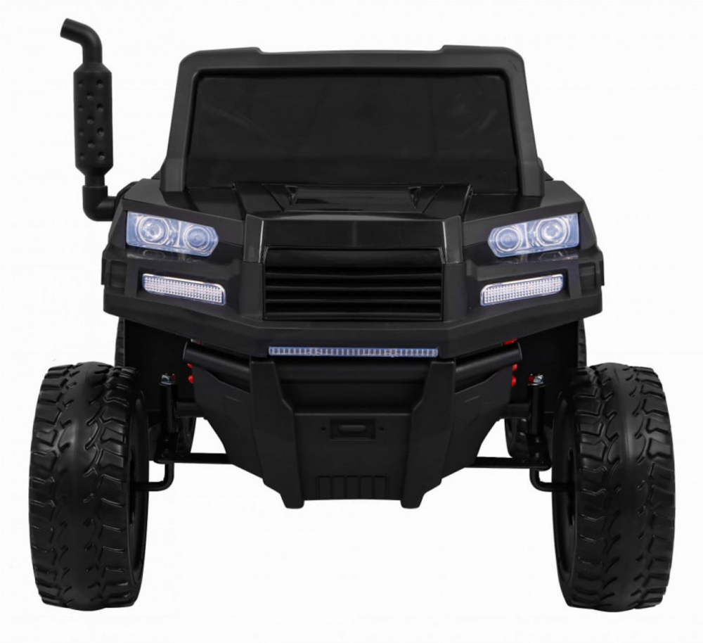 Masinuta electrica pentru copii Novokids Farmer Beast Buggy Negru, 6 roti, 2 locuri, remorca si faruri luminoase, roti din cauciuc EVA, max 60 kg, 24V - 2