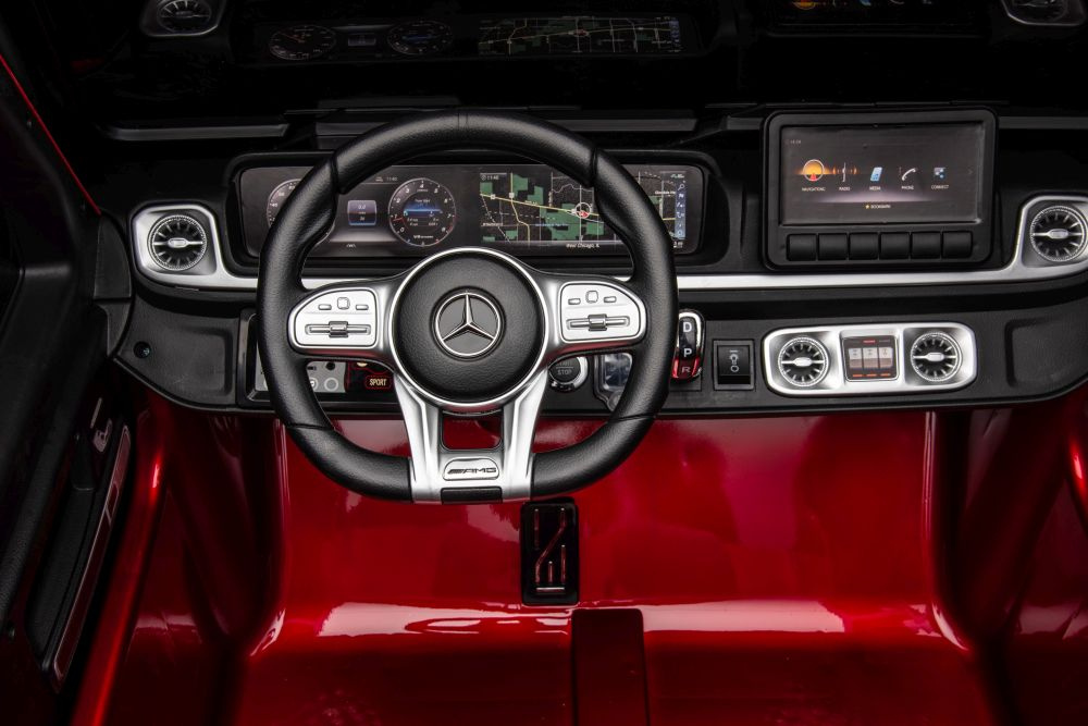 Masinuta electrica pentru copii Mercedes Benz G63 XXL, tractiune 4x4, cu telecomanda 2.4G, 4 motoare de 200W fiecare, baterie de 2x24V7Ah, faruri luminoase, cu USB, Bluetooth si afisaj LCD, MP4, dimensiune 158 x 93 x 81 cm - 2