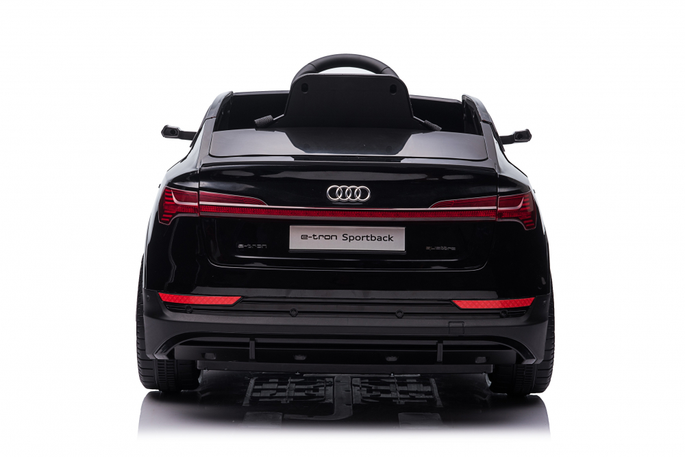 Masinuta electrica pentru copii Audi E-Tron SportBack Black cu licenta,Roti Eva,Scaun piele,Acumulator 12V,Suspensii,Sistem troller,Usi cu deschidere,Slow Start,Lumini LED,MP3USB,Oglinzi retrovizoare,Sarcina maxima 30 kg - 2