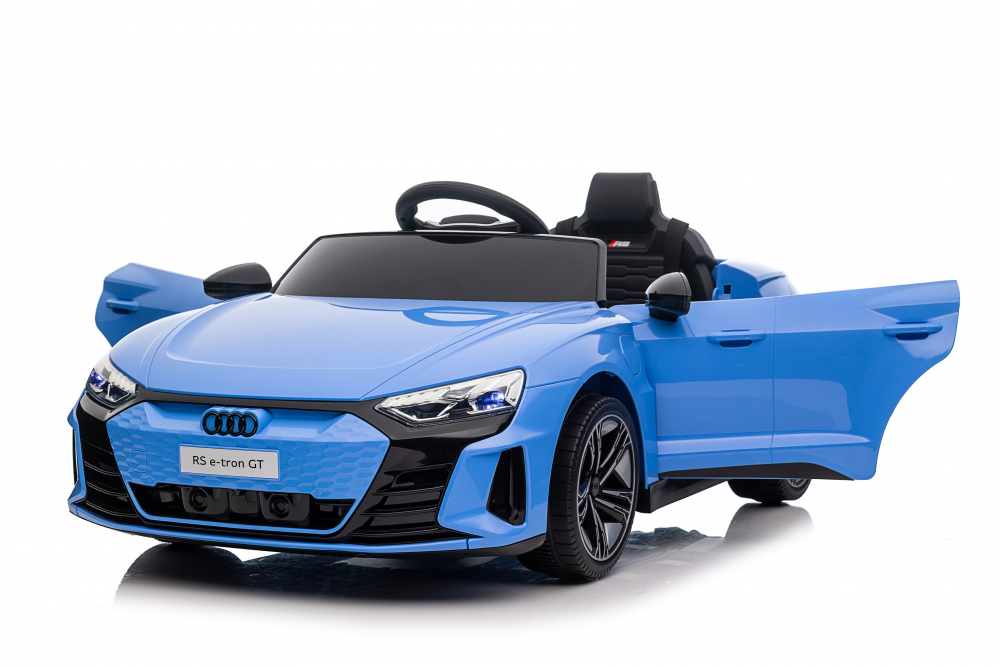 Masinuta electrica pentru copii cu licenta Audi RS E-Tron GT Blue,Telecomanda,Roti EVA,Acumulator 12V 4,5Ah,Incarcator inclus,Centura de siguranta,Lumini LED,Slow Start,Indicator baterie,Usi cu deschidere,Sistem troller - 1