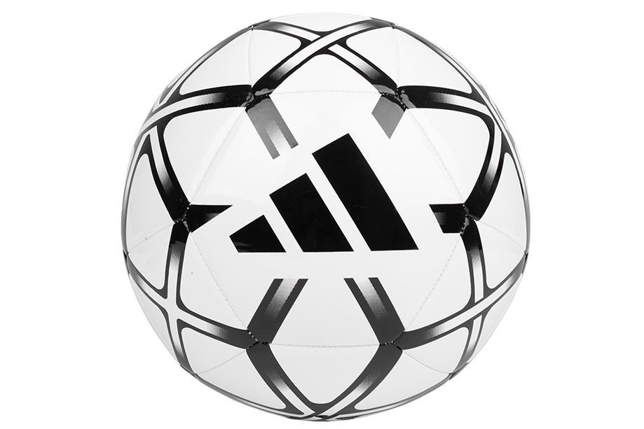 Minge de fotbal Adidas Starlancer alb cu negru marimea 5