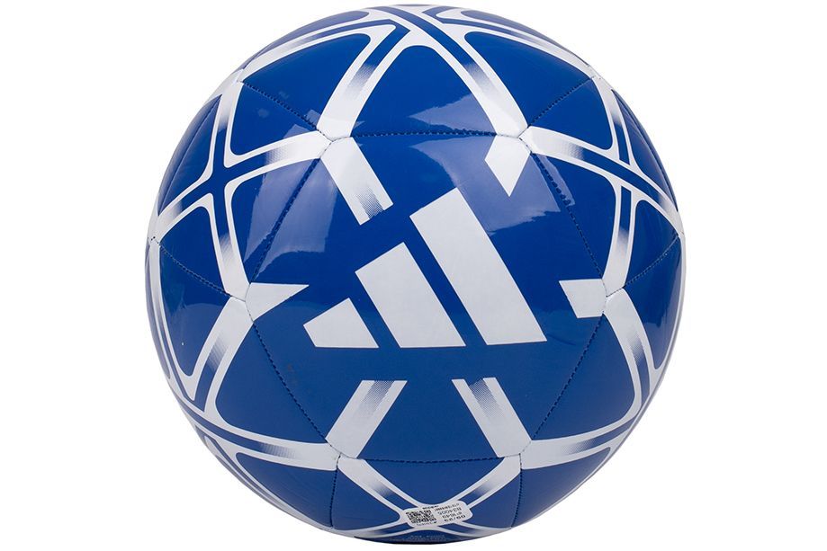Minge de fotbal Adidas Starlancer albastru cu alb marimea 5