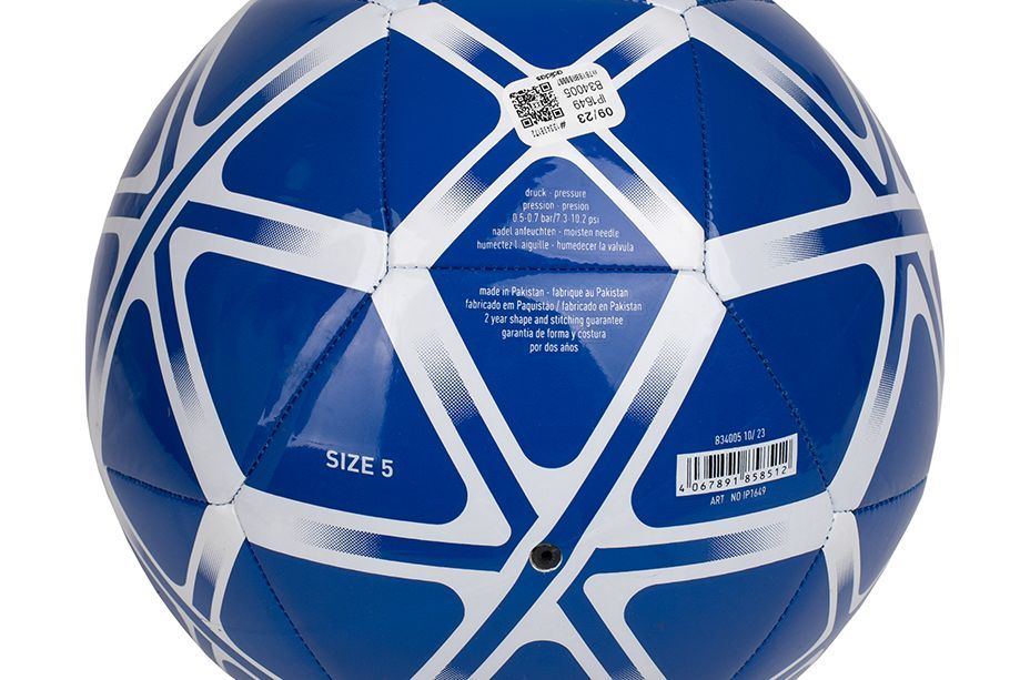 Minge de fotbal Adidas Starlancer albastru cu alb marimea 5 - 1