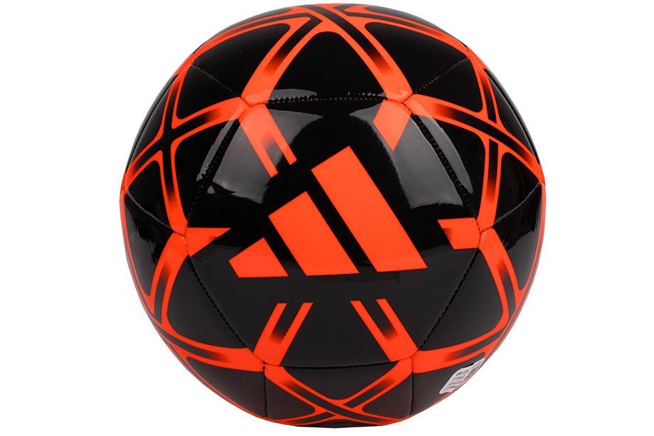 Minge de fotbal Adidas Starlancer negru cu rosu marimea 5 - 2