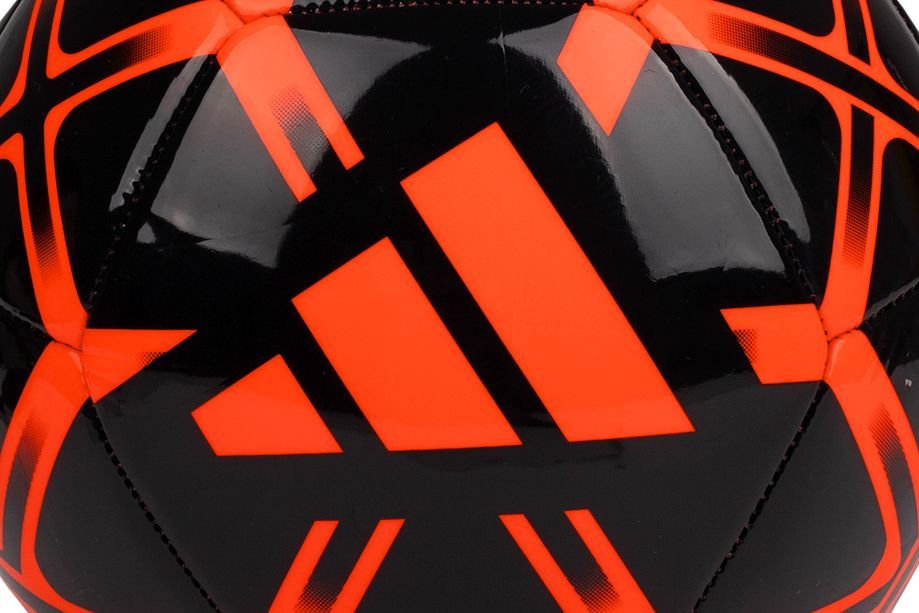 Minge de fotbal Adidas Starlancer negru cu rosu marimea 5