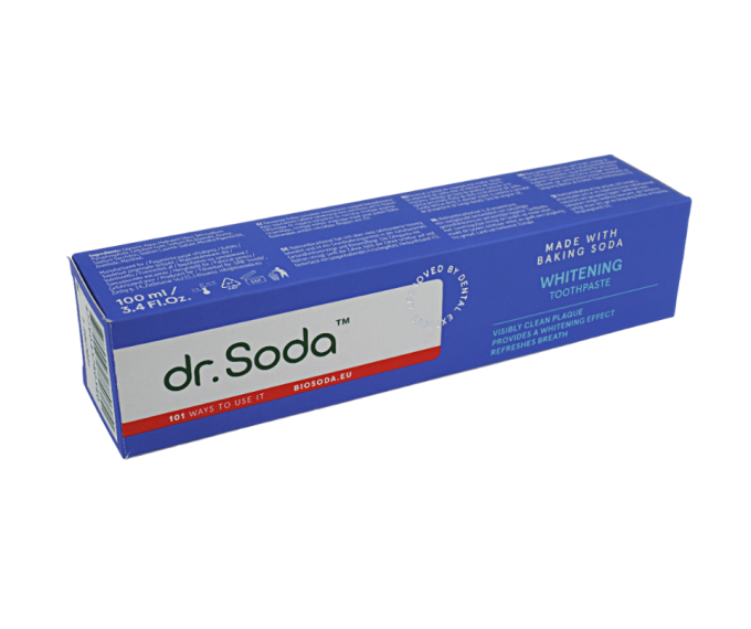 Pasta de dinti pentru albire cu bicarbonat de sodiu 100 ml Dr.Soda