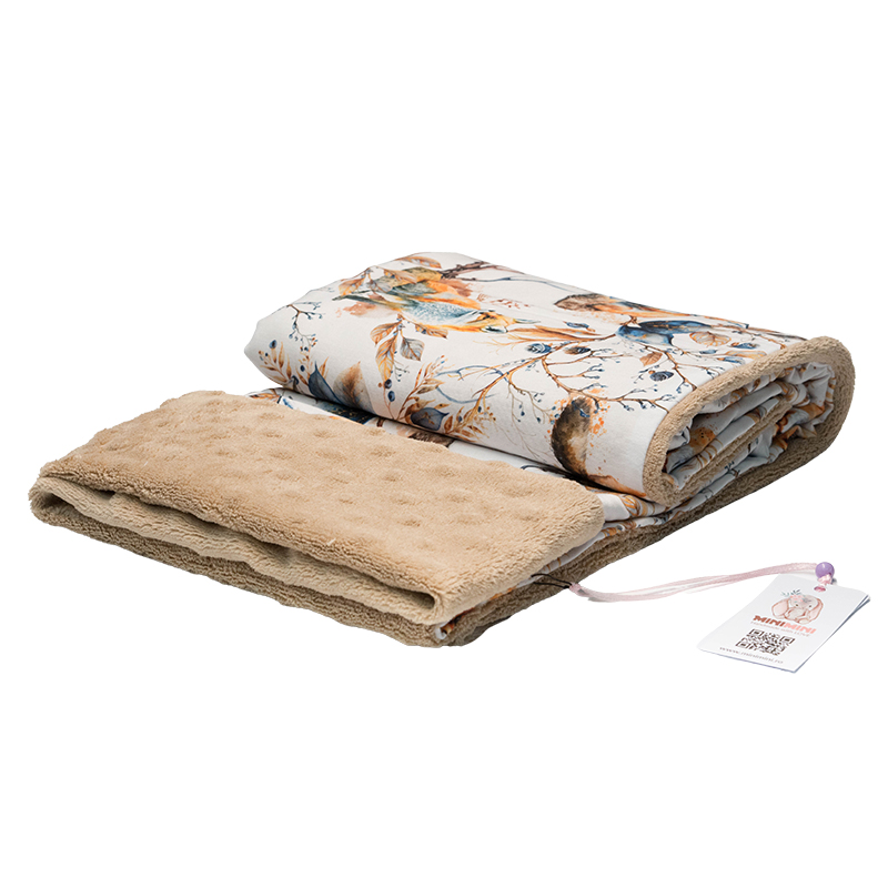 Paturica Minky 100 x 75 cm, Little Amy, Vulpea Maro - 1