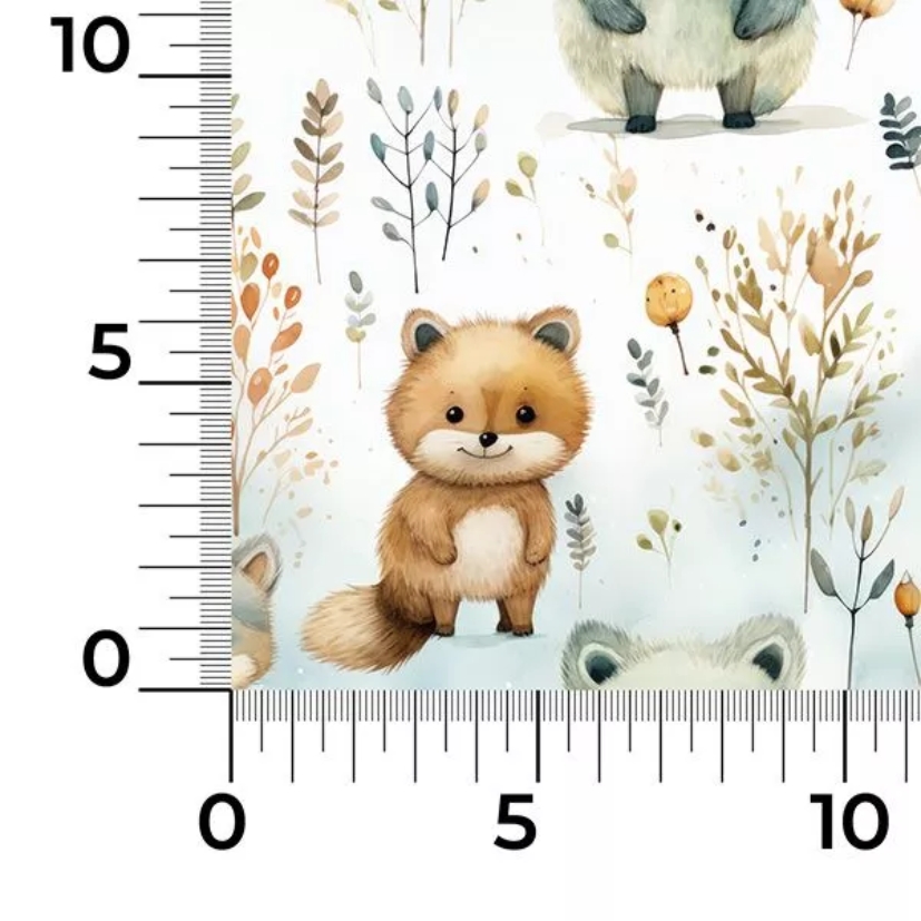 Paturica de iarna bumbac Animale, Little Amy, 90 x 70 cm - 1