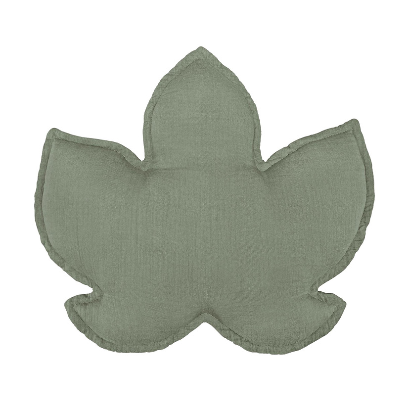 Perna decorativa 40 x 40 cm, Frunza de artar, Little Amy, Verde - 1