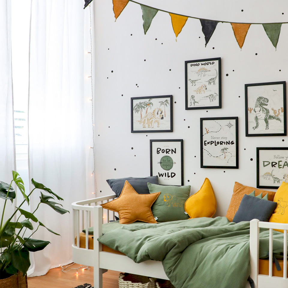 Perna decorativa 45 cm, Rocket, Little Amy, Bleumarin si Bej