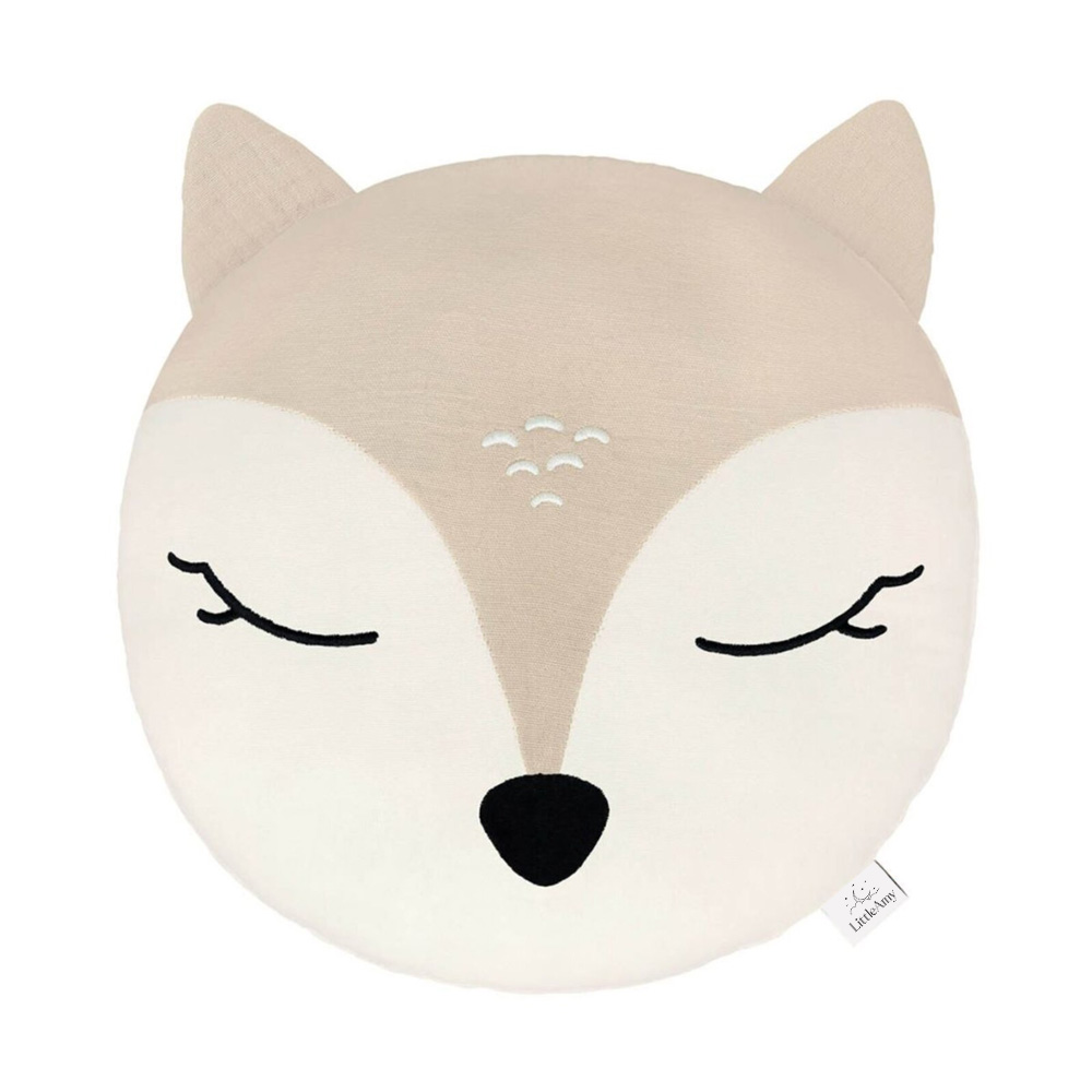 Perna decorativa din muselina Bambi, Little Amy, Bej deschis, 30 cm - 1