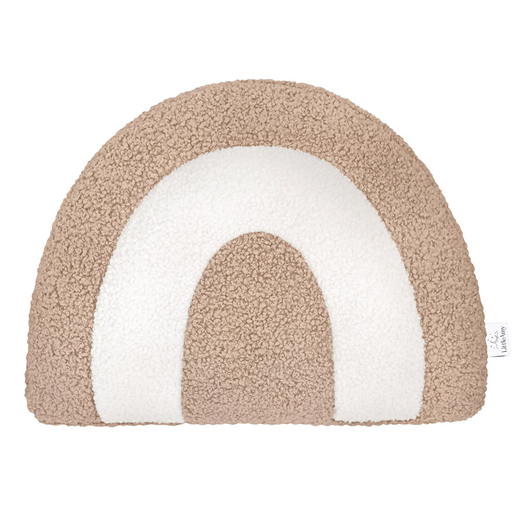 Perna decorativa din muselina Rainbow, Little Amy, Bej, 40 cm