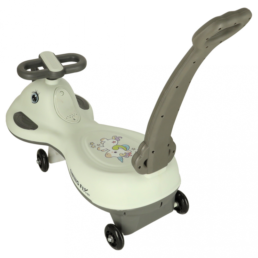 PlasmaCar Swing FIX S1 cu LED cu maner gri, max. 65 kg