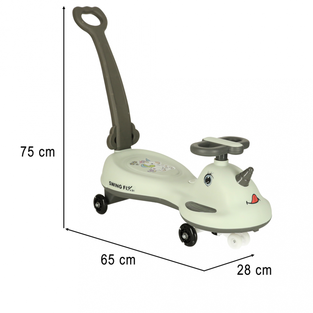 PlasmaCar Swing FIX S1 cu LED cu maner gri, max. 65 kg - 4