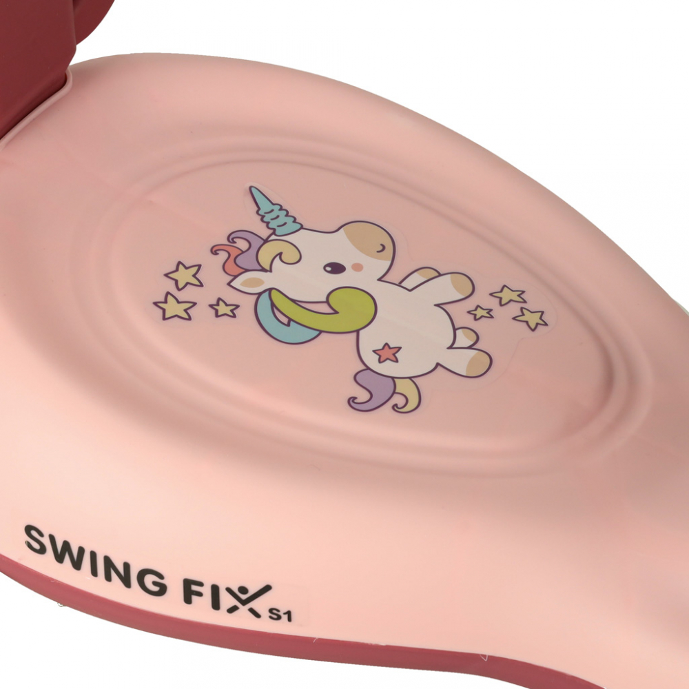 PlasmaCar Swing FIX S1 cu LED cu maner roz max. 65 kg - 8