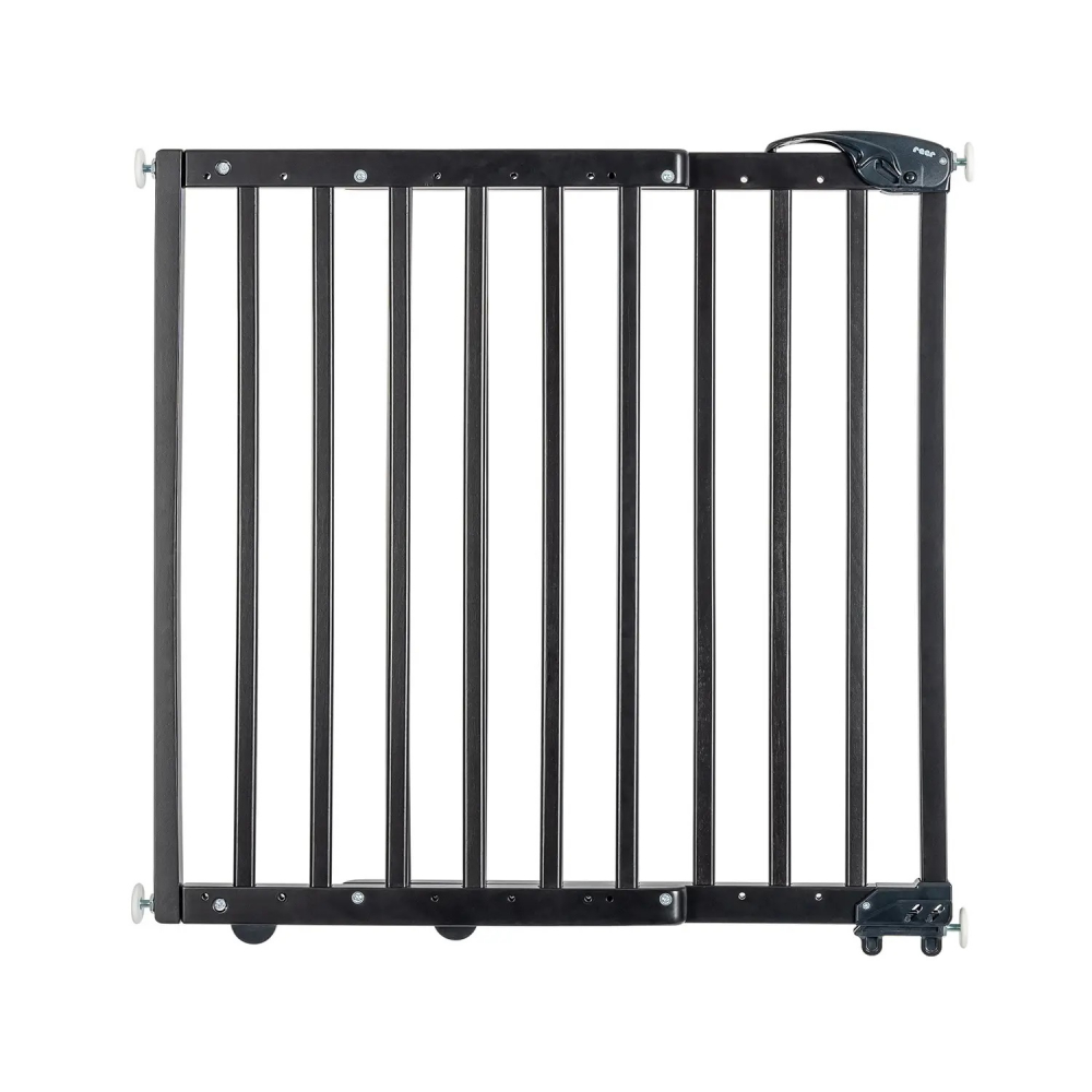 Poarta de siguranta Reer Basic Black de perete, reglabila 63-106 cm