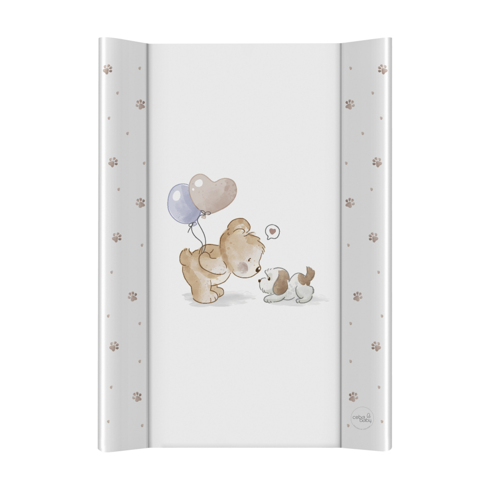 Saltea de infasat Ceba Baby Comfort Friends Forever 50x80 cm cu intaritura, grosime 3 cm, sistem anti-alunecare