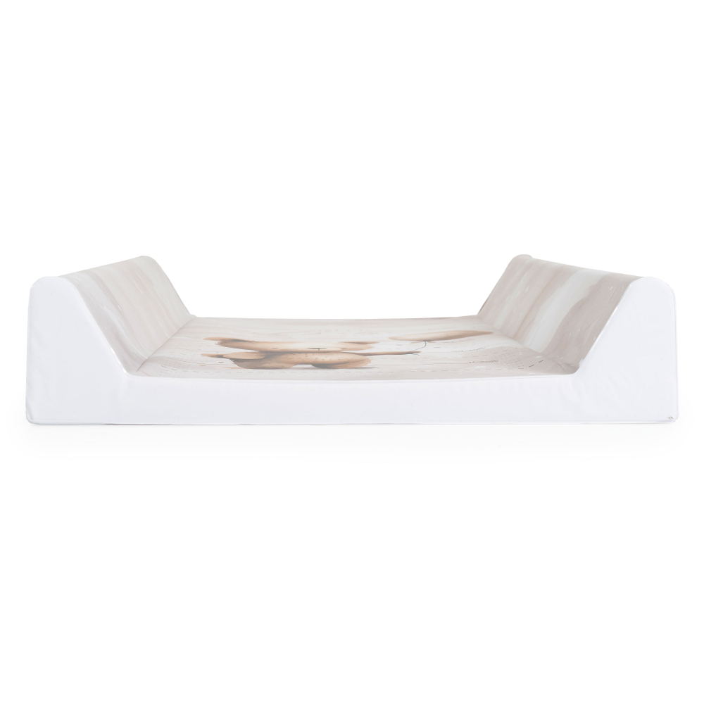 Saltea de infasat cu intaritura Cangaroo Hello Baby 80x50 cm cu Taliometru incorporat,Suprafata impermeabila usor de curatat,Ideala pentru montare pe patut,Margini rotunjite si suprafata moale