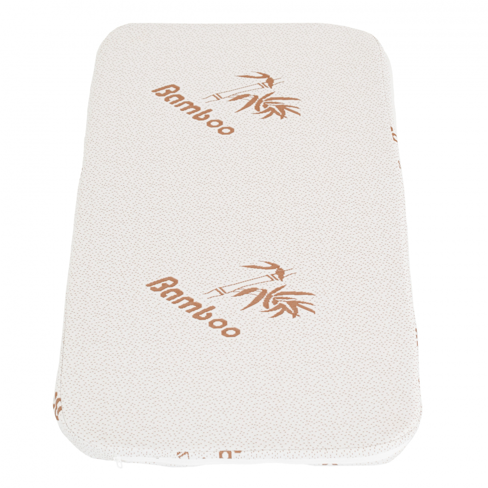 Saltea pentru patut bebelusi Hugzzz Mini Bamboo 81,5x48,5x4,5 cm din spuma poliuretanica,Husa cu fibre de bambus,detasabila cu fermoar si lavabila,Ideala pentru patuturi Co-sleeper - 3
