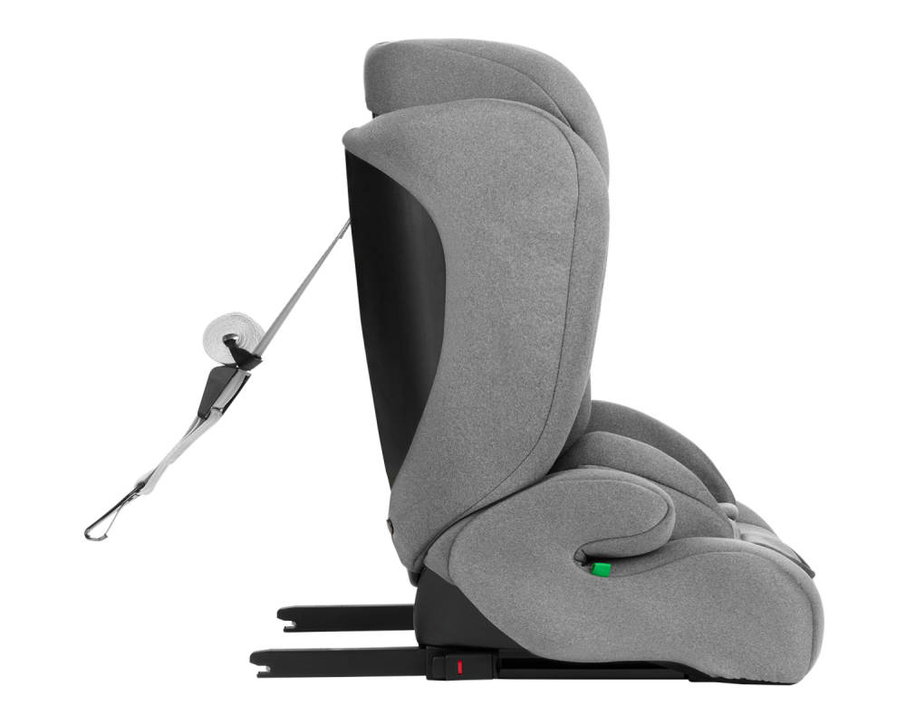 Scaun auto cu ISOFIX KikkaBoo i-Cross i-SIZE Light Grey 76-150 cm,Tetiera reglabila in 13 pozitii cu spuma de memorie,Centura Top Tether,Husa detasabila,Perna reductor - 3