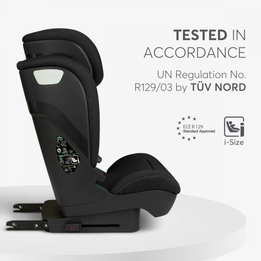 Scaun auto cu isofix KikkaBoo i-Scout Dark Grey i-SIZE 100-150 cm,SPS-sistem de protectie impact lateral,Spatar reglabil in 4 pozitii,Tetiera reglabila in 10 pozitii,Conectori Isofix telescopici cu sistem vizual verificare - 6