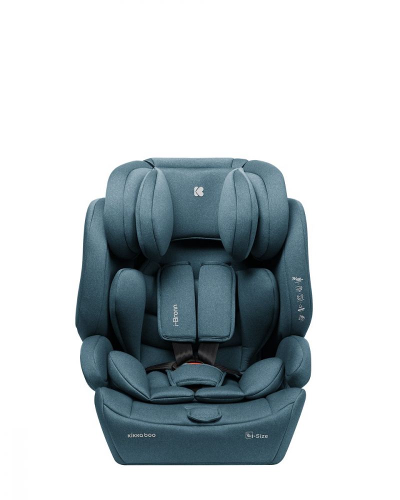 Scaun auto cu isofix KikkaBoo i-Bronn i-SIZE Mint 76-150 cm,Omologat R129,Conectori Isofix telescopici cu sistem verificare instalare,Tetiera reglabila in 5 pozitii,Perna reductor moale,Ghidaj multi centura,Husa detasabila - 3