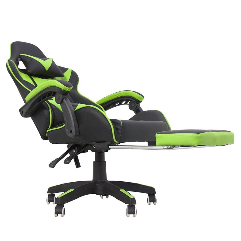 Scaun ergonomic gaming, spatar rabatabil, suport lombar, suport retractabil picioare, tetiera, inaltime reglabila 122-130 cm - 2