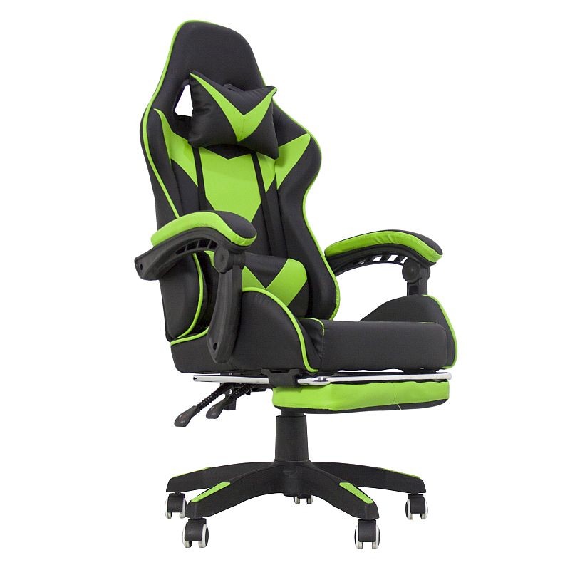 Scaun ergonomic gaming, spatar rabatabil, suport lombar, suport retractabil picioare, tetiera, inaltime reglabila 122-130 cm - 5