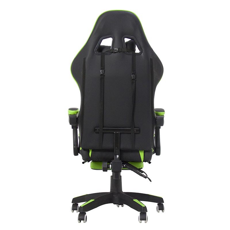 Scaun ergonomic gaming, spatar rabatabil, suport lombar, suport retractabil picioare, tetiera, inaltime reglabila 122-130 cm - 4