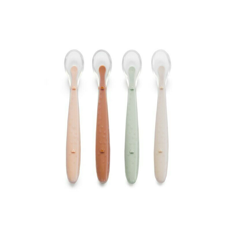 Set 4 lingurite Jane Sunset din silicon 1.2 x 1.5 x 14.7 cm BPA Free