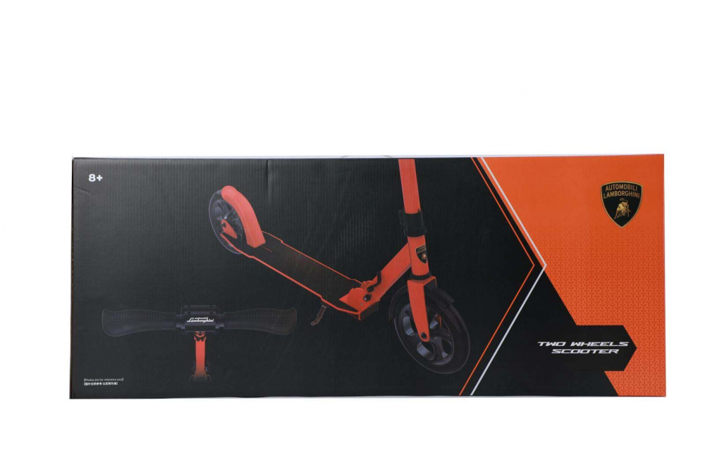 Trotineta Mesuca Lamborghini Negru cu 2 roti, pliabila, cadru din aluminiu, rulmenti carbon ABEC-7, ghidon reglabil, platforma antiderapanta, cric, greutate admisa 100 kg - 5
