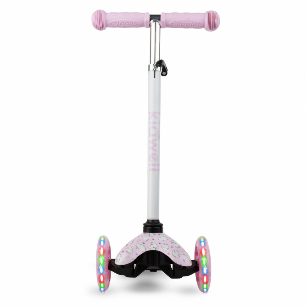 Trotineta pentru copii Kidwell Uno Puppy, reglabila, roti luminoase, 3+ ani, pana la 25 kg - 3