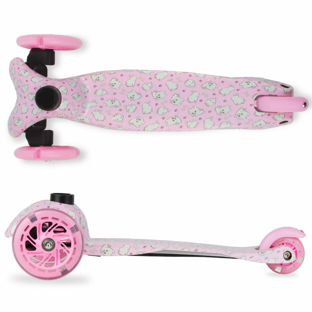 Trotineta pentru copii Kidwell Uno Puppy, reglabila, roti luminoase, 3+ ani, pana la 25 kg - 5
