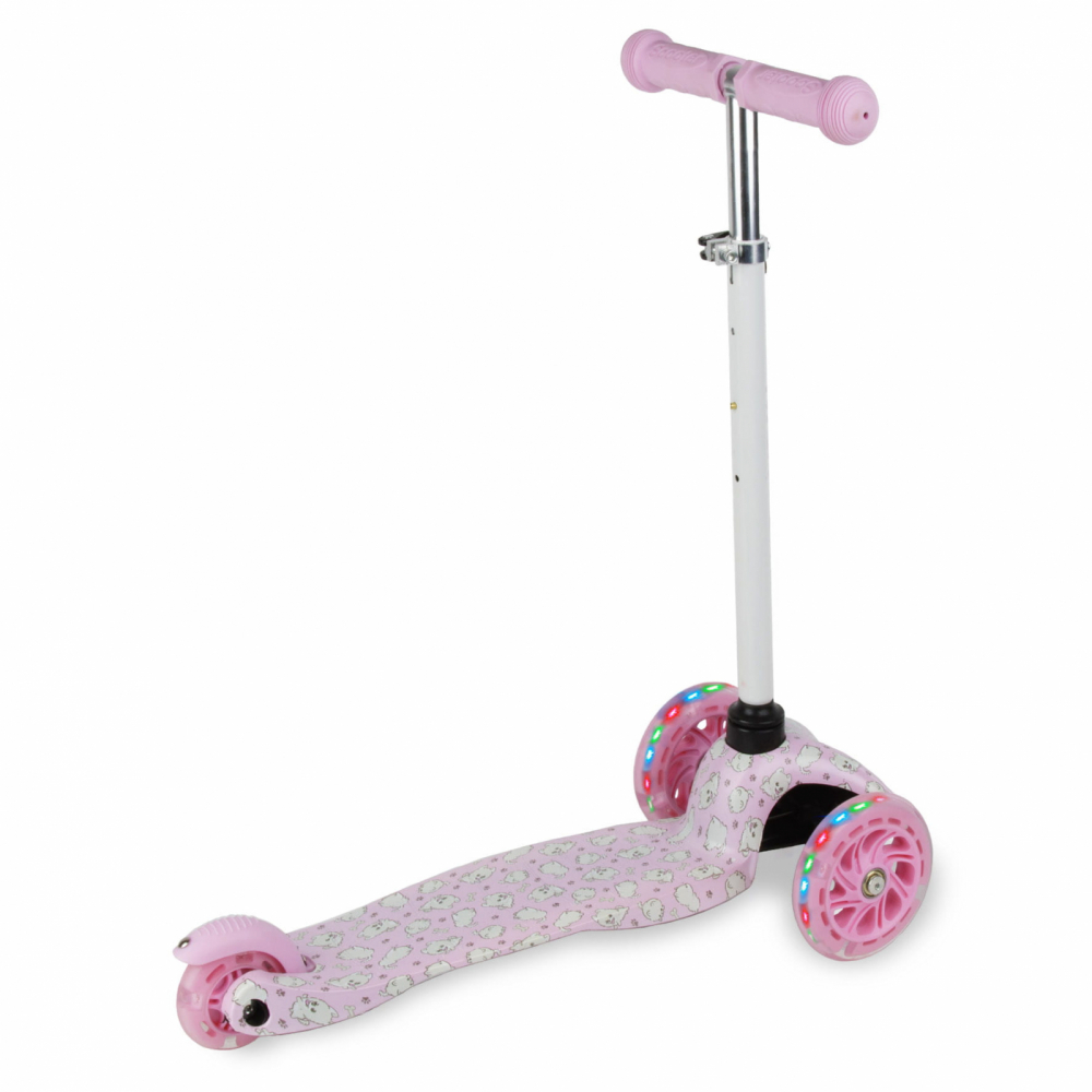 Trotineta pentru copii Kidwell Uno Puppy, reglabila, roti luminoase, 3+ ani, pana la 25 kg - 6