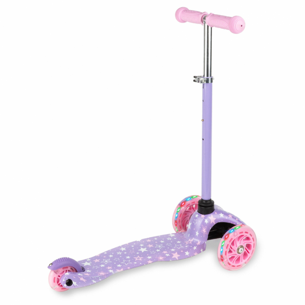 Trotineta pentru copii Kidwell Uno Stars, reglabila, roti luminoase, 3+ ani, pana la 25 kg - 6