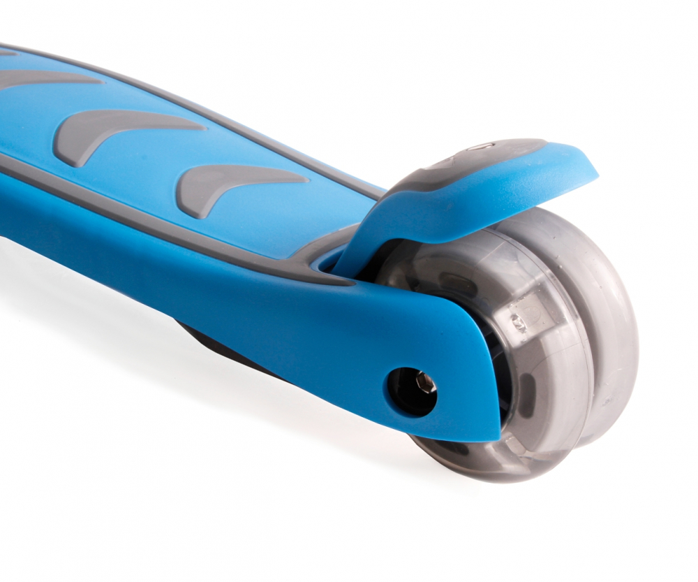 Trotineta pliabila Milly Mally Boogie Blue, roti din silicon cu Led, platforma antiderapanta, greutate admisa 50 kg - 3