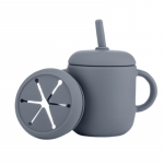 Cana din silicon 2 in 1 Reer Gri