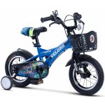 Bicicleta pentru copii Velors V1201A albastru, roti 12 inch, varsta 2-4 ani, inaltime utilizator 85-100 cm, greutate suportata 80 kg