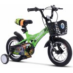 Bicicleta pentru copii Velors V1201A verde, roti 12 inch, varsta 2-4 ani, inaltime utilizator 85-100 cm, greutate suportata 80 kg