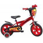 Bicicleta pentru copii Denver Disney Cars 12 inch, varsta 3-4.5 ani, inaltime utilizator 88-105 cm, roti ajutatoare, clopotel pe ghidon, suport si sticla apa