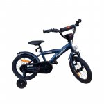 Bicicleta pentru copii Procart Albastru 14 inch, v-brake, roti ajutatoare, manere cauciucate, jante aluminiu, cadru otel, varsta 3-5 ani