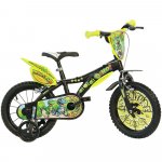 Bicicleta pentru copii Dino Bikes Dinosaur, roti 16 inch, inaltime utilizator 107-125 cm