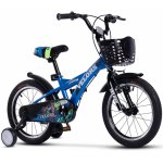 Bicicleta pentru copii Velors V1801A Albastru, roti 18 inch, varsta 5-7 ani, inaltime utilizator 110-125 cm, greutate suportata 80 kg