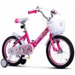 Bicicleta pentru copii Velors V1802A Fucsia, roti 18 inch, varsta 5-7 ani, inaltime utilizator 110-125 cm, greutate suportata 80 kg