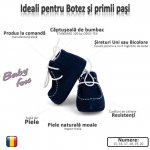 Botosei Mocasini pentru copii Nappa Bleumarin din piele naturala marime 15