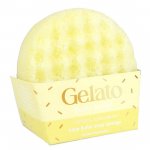 Burete de baie infuzat cu unt de corp si uleiuri esentiale Vanilla & Tonka Gelato Body Buffer 200g Bomb Cosmetics
