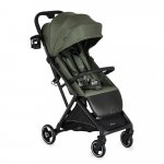 Carucior sport Cangaroo Airwalk Deep Green compatibil cabina avion,Pliere automata ultracompacta,Copertina XXL protectie UV/UPF 50+ si ventilatie,Suspensii,Spatar reglabil cu pozitie de somn,Centura de siguranta,Suport pahar