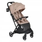 Carucior sport Cangaroo Airwalk Crepe Beige compatibil cabina avion,Pliere automata ultracompacta,Copertina XXL protectie UV/UPF 50+ si ventilatie,Suspensii,Spatar reglabil cu pozitie de somn,Centura de siguranta,Suport pahar