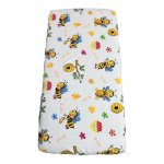 Cearsaf din finet cu elastic pe colturi pat 120x60 cm