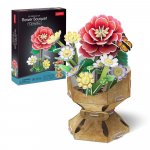 Buchet de flori 3D Cubic Fun - Camelie 109 piese